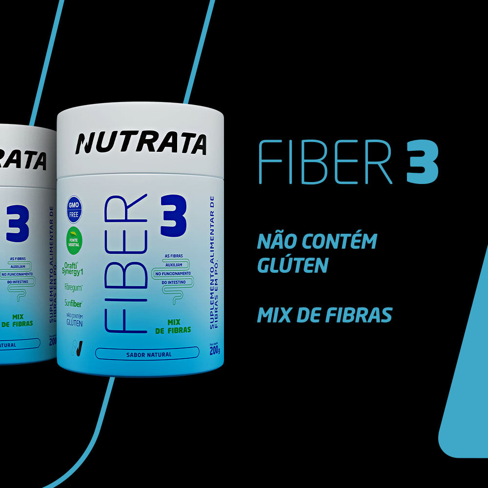 Fiber 3 Pote 200g - Nutrata