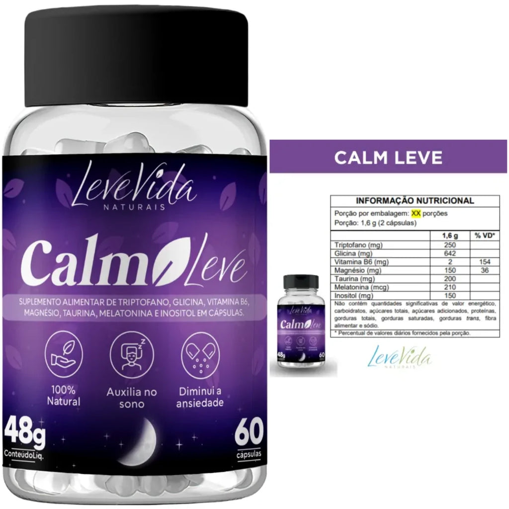 Calm Leve 60 caps - Leve Vida