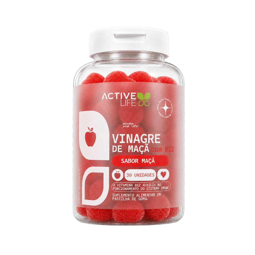 Gummy Vinagre de Maçã + Cromo 30 Gomas - Active Life