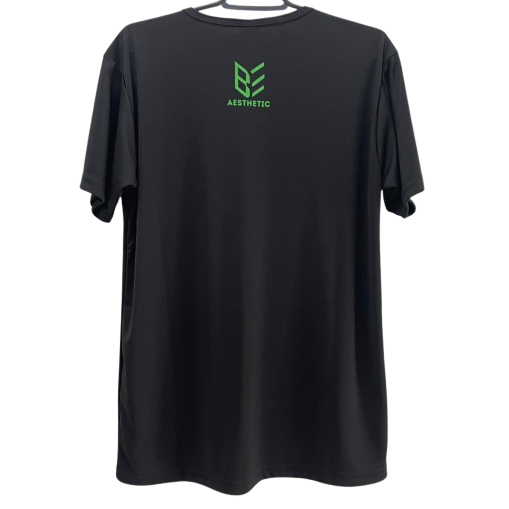 Camiseta Dry-Fit Preta V3 - Be Aesthetic