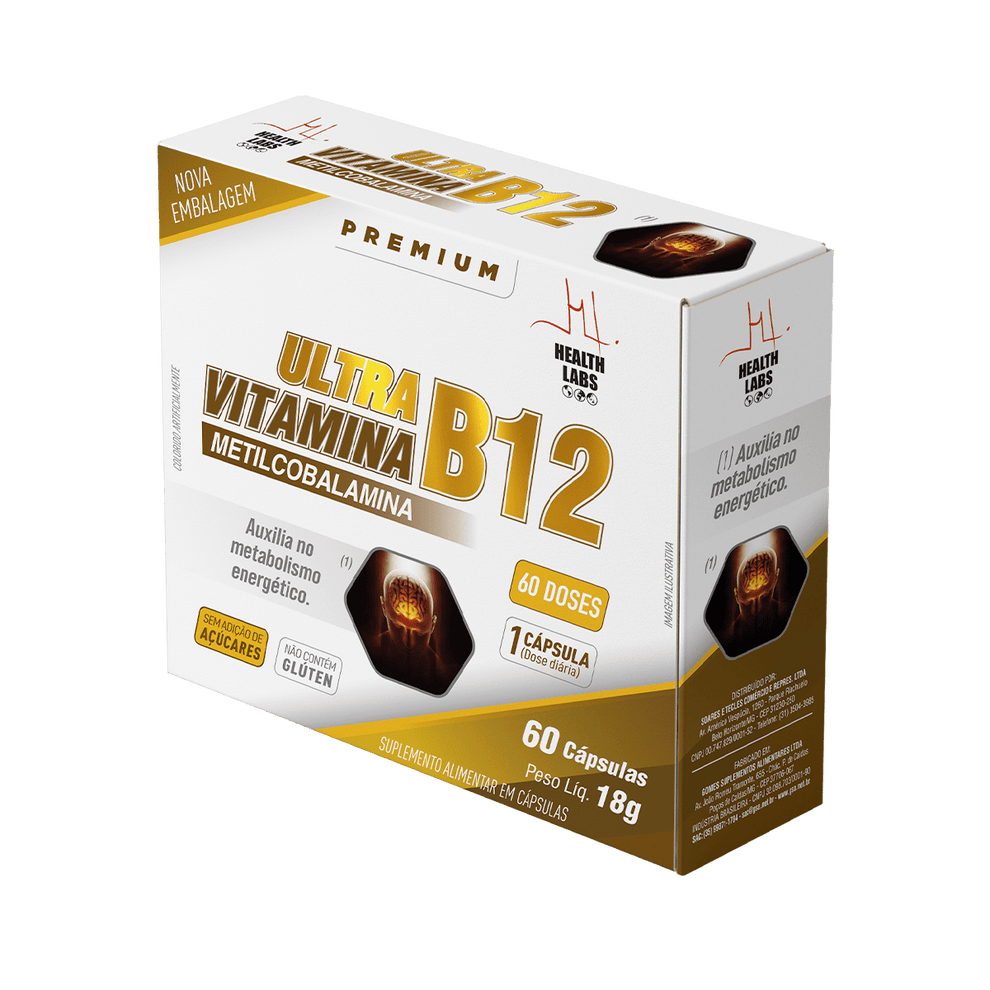 Ultra B12 60 Caps - Health Labs