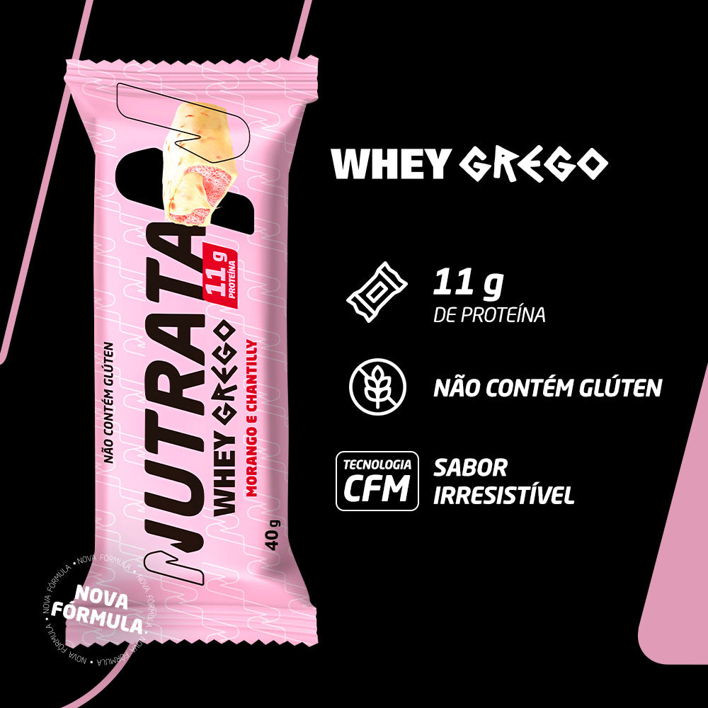 Whey Grego Bar 40g - Nutrata