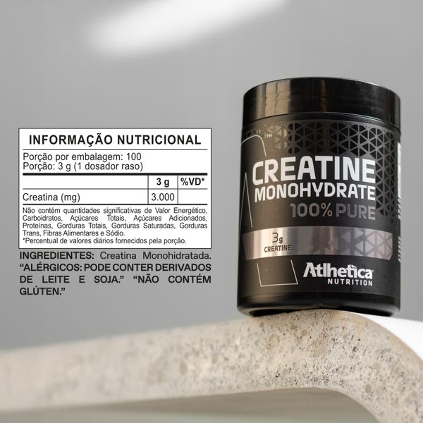 Creatina 100% Pure 300g - Atlhetica