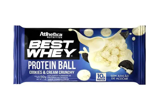 Caixa c/ 12 Best Whey Protein Ball 50g - Cookies - Atlhetica