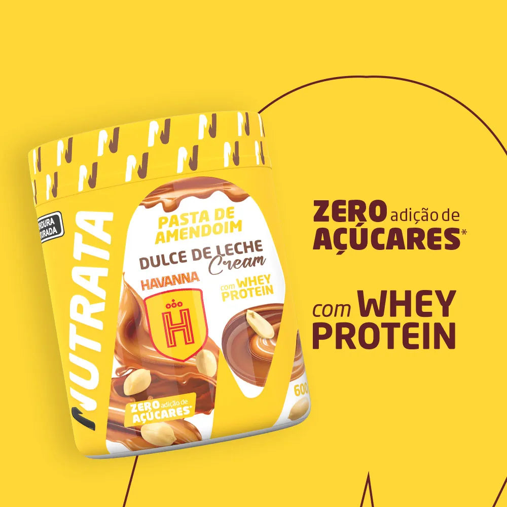 Pasta Amendoim Dulce de Leche Havanna 600g - Nutrata