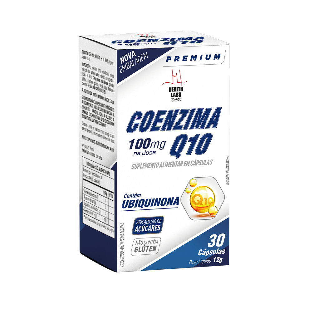Coenzima Q10 100mg 60 Caps - Health Labs