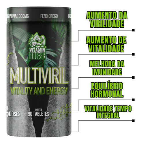 Multiviril Vitality And Energy 90 Caps - Vitamin Horse