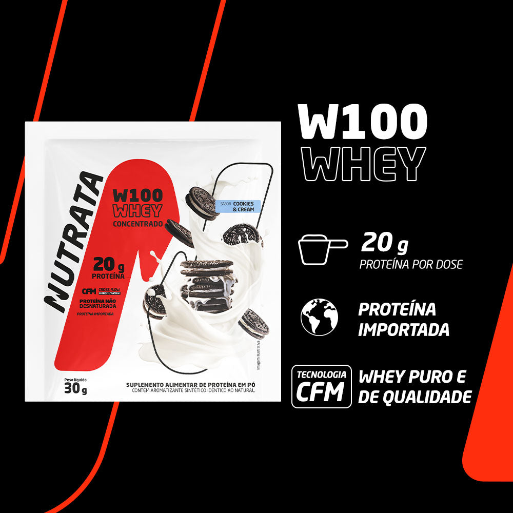 Sachê W100 Whey 30g - Nutrata