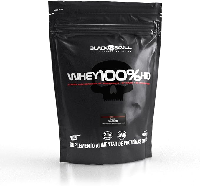 Refil Whey 100% HD 900g - Black Skull