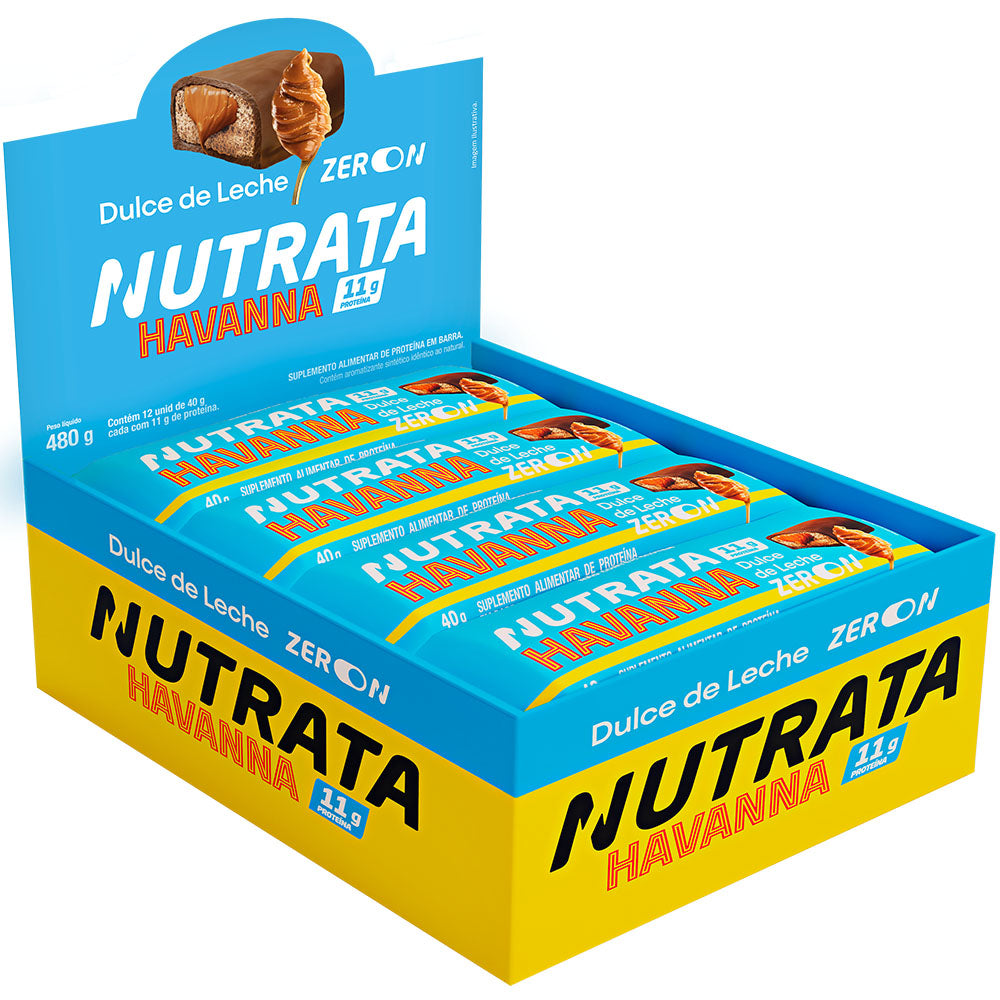Display C/ 12 Barras Havanna ZERO ON Grego Bar 40g - Nutrata