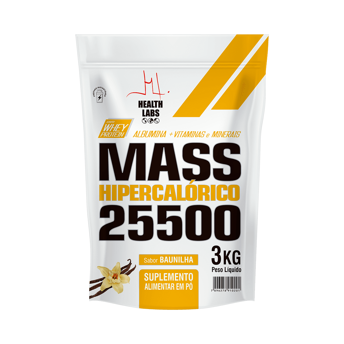 Hipercalórico Mass 25500 3kg - Health Labs