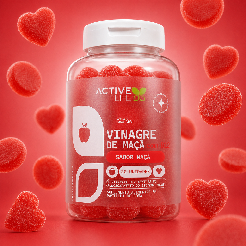 Gummy Vinagre de Maçã + Cromo 30 Gomas - Active Life