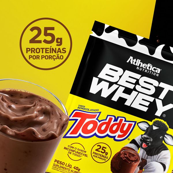 Display c/ 15 Best Whey Sachê 40g Toddy - Atlhetica