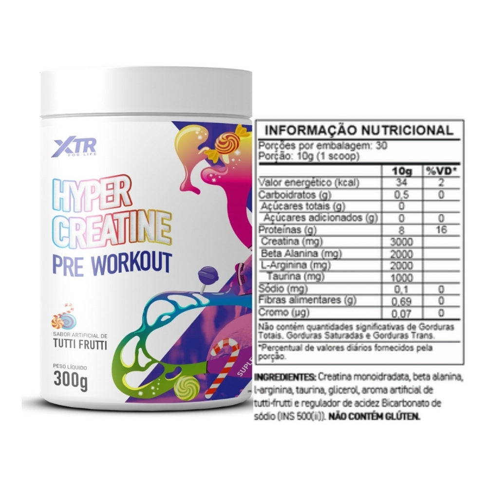 Hyper Creatine Pre Workout 300g - XTR