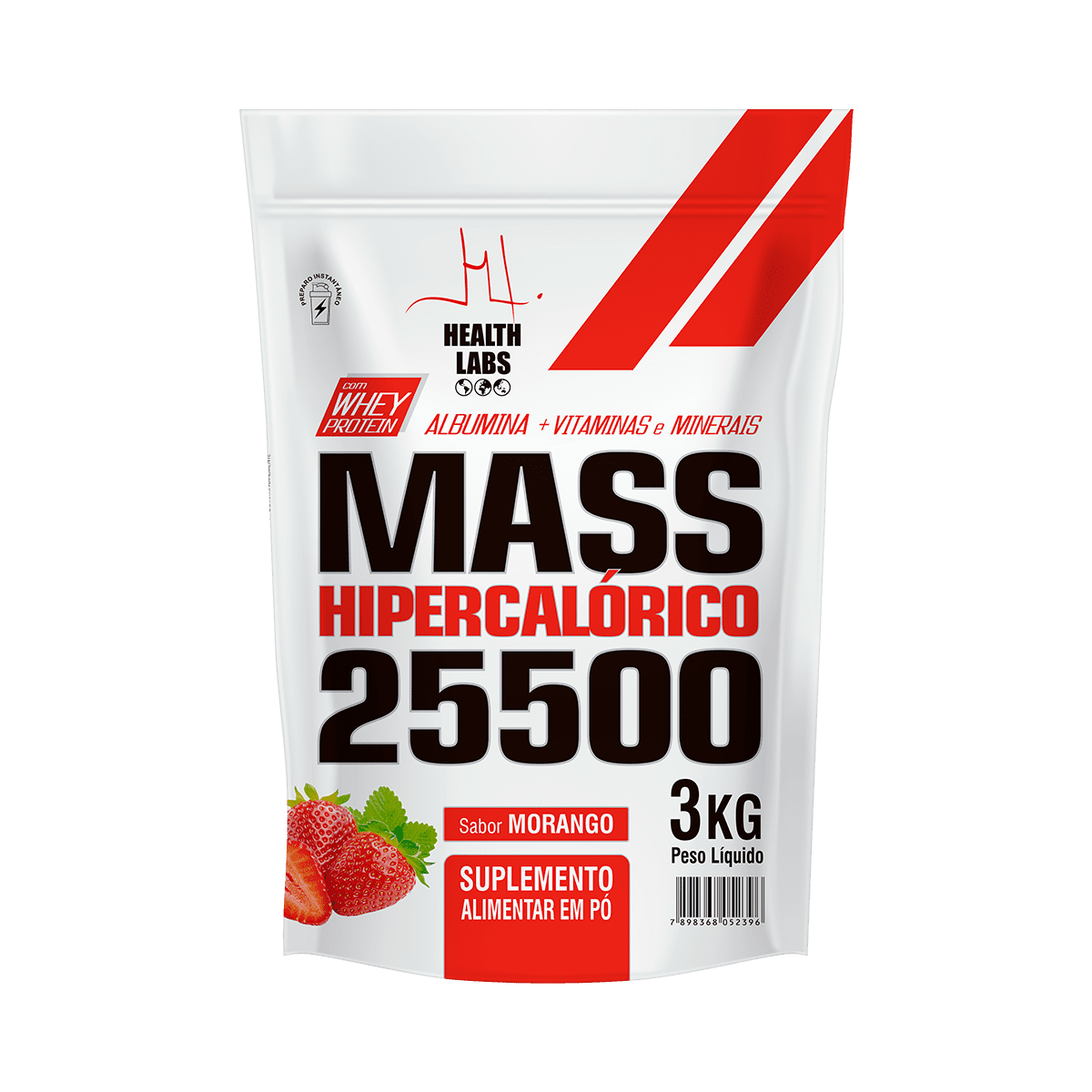 Hipercalórico Mass 25500 3kg - Health Labs