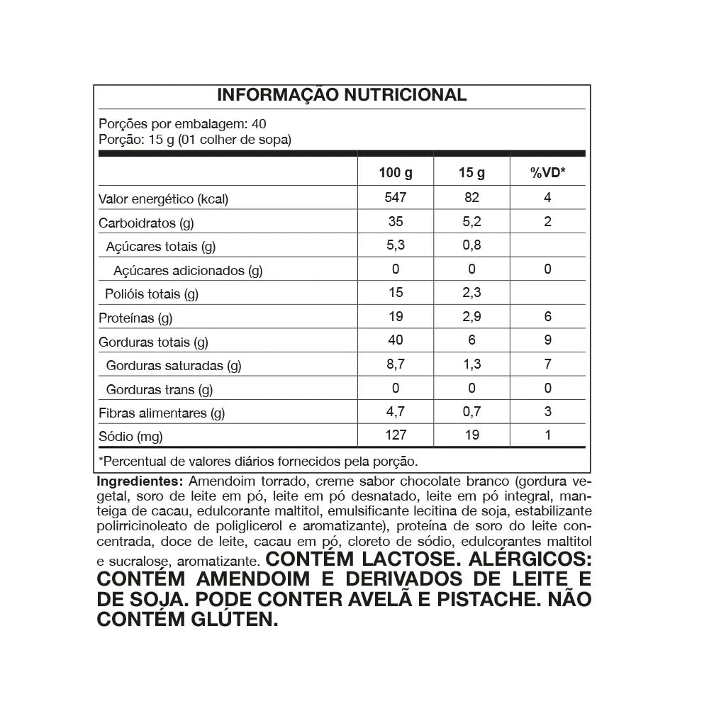 Pasta Amendoim Dulce de Leche Havanna 600g - Nutrata