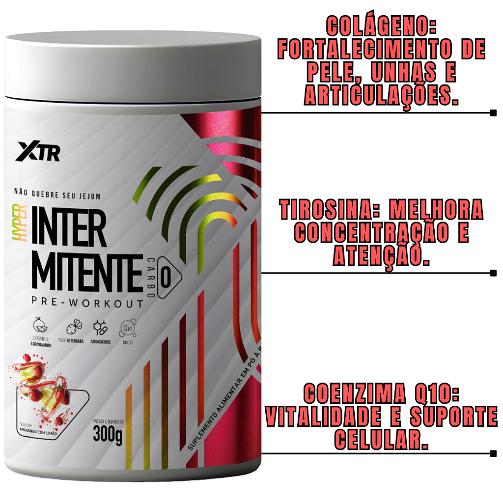 Hyper Intermitente Pre-Workout 300g - XTR