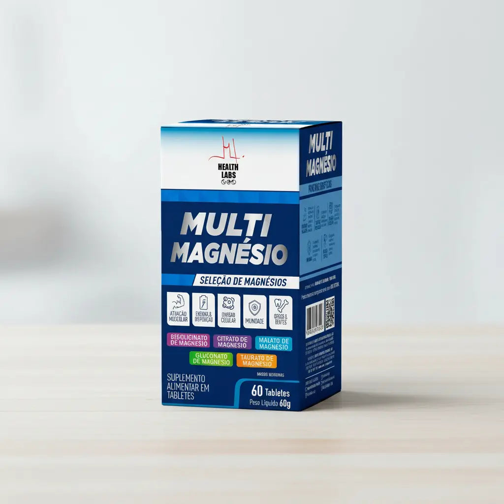 Multi Magnesio 5 em 1 - 60 tabs - Health Labs