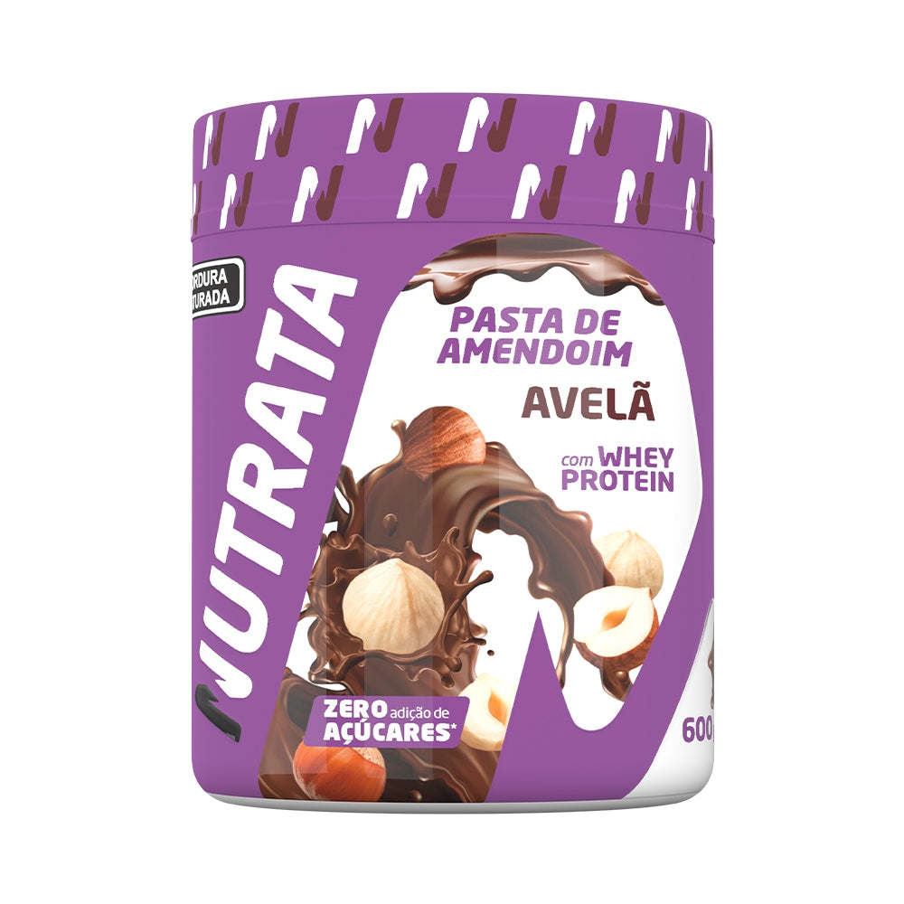 Pasta de Amendoim Whey 600g - Nutrata