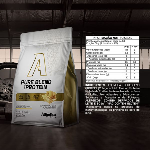 Pure Blend 100% Protein Lacto-Free 907g - Atlhetica