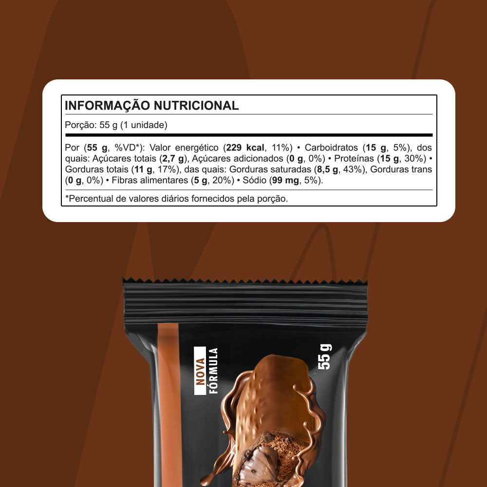Display C/ 12 Barras YoPro Chocolate 55g - Nutrata