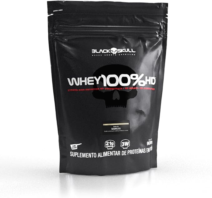 Refil Whey 100% HD 900g - Black Skull