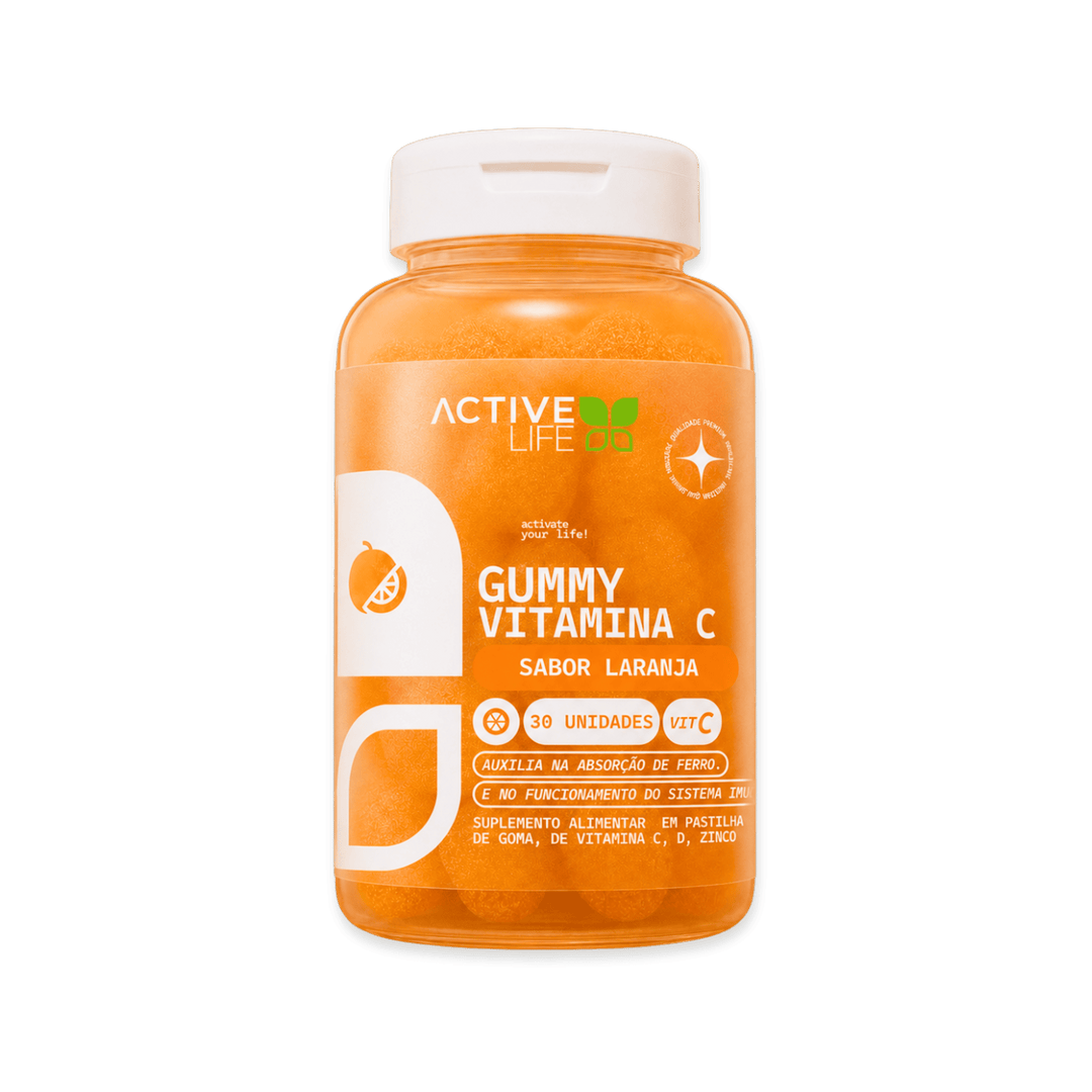 Gummy Vitamina C, D e Zinco 30 Gomas - Active Life