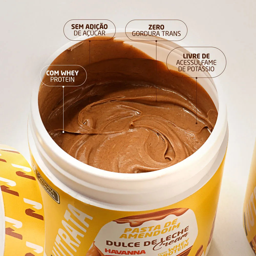 Pasta Amendoim Dulce de Leche Havanna 600g - Nutrata