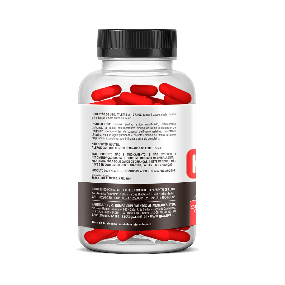 Cafeína 120 Caps - Health Labs