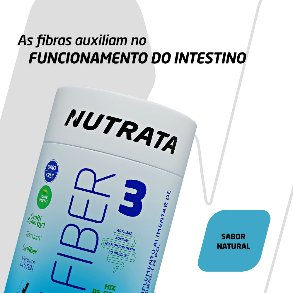 Fiber 3 Pote 200g - Nutrata