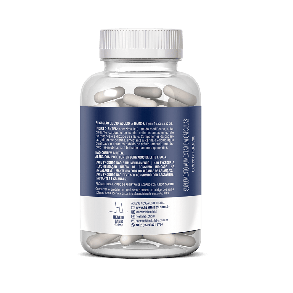 Coenzima Q10 100mg 60 Caps - Health Labs