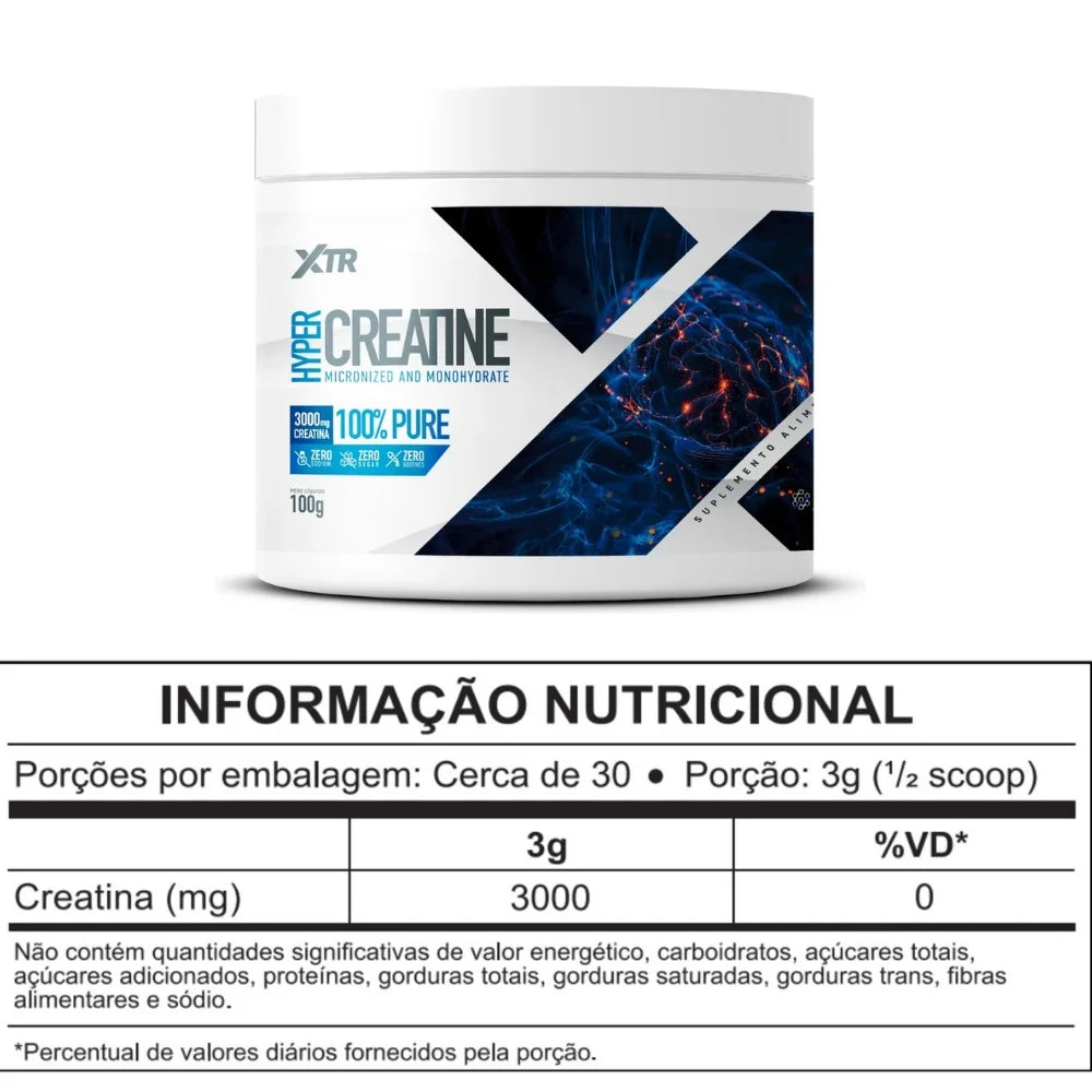 Hyper Creatine 100g 100% Pure - XTR