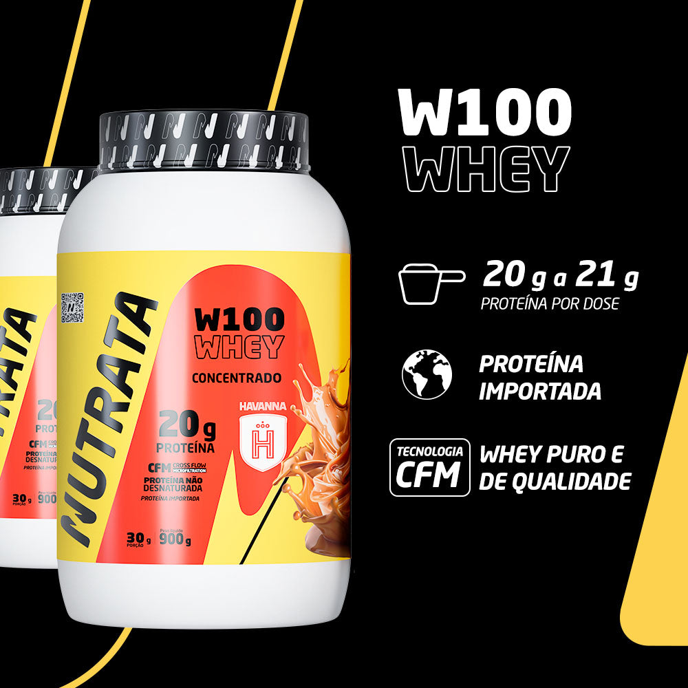 W100 Doce de Leite Havanna 900g - Nutrata