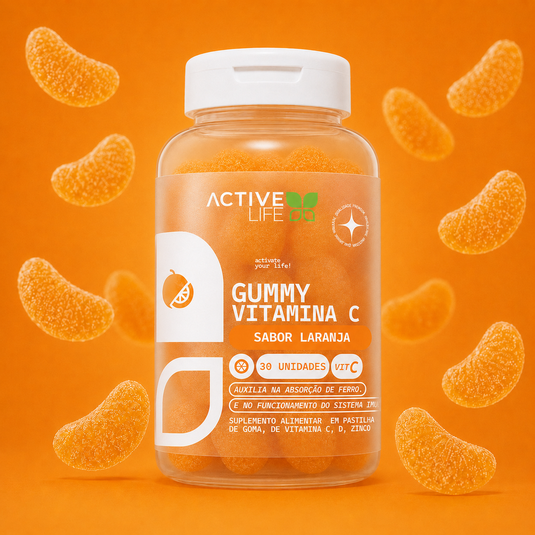 Gummy Vitamina C, D e Zinco 30 Gomas - Active Life