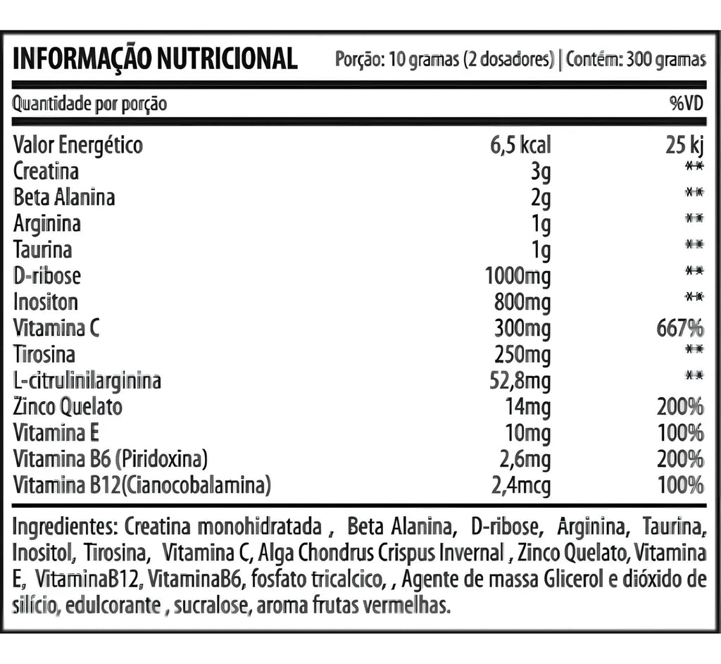 Prepared 300g (Sem Cafeína) - Demons Lab