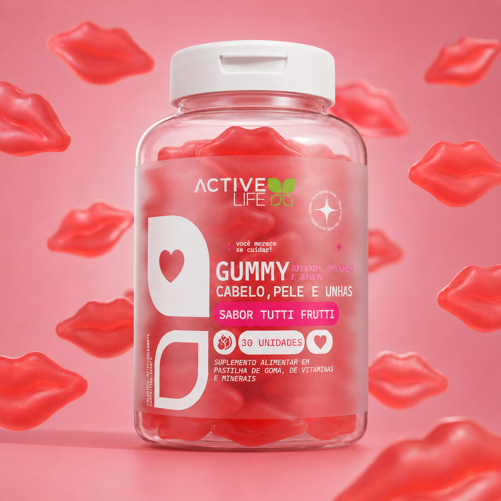 Gummy Cabelo, Pele e Unha 30 Gomas - Active Life