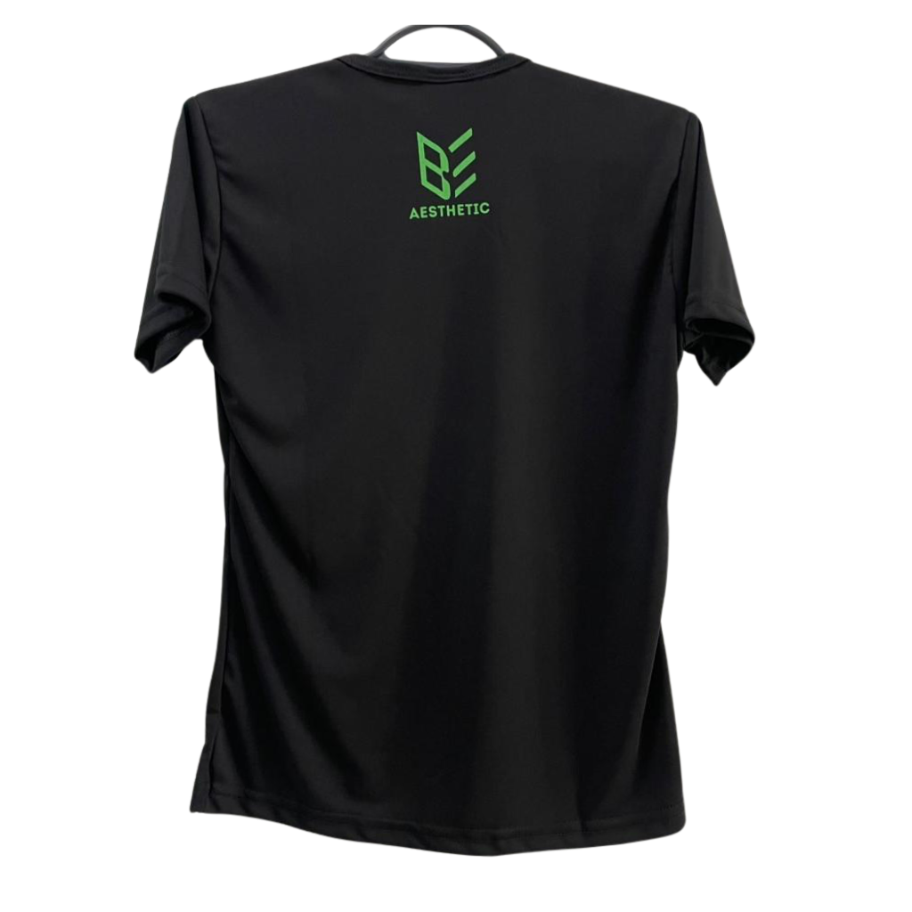 Camiseta Dry-Fit Preta V3 - Be Aesthetic