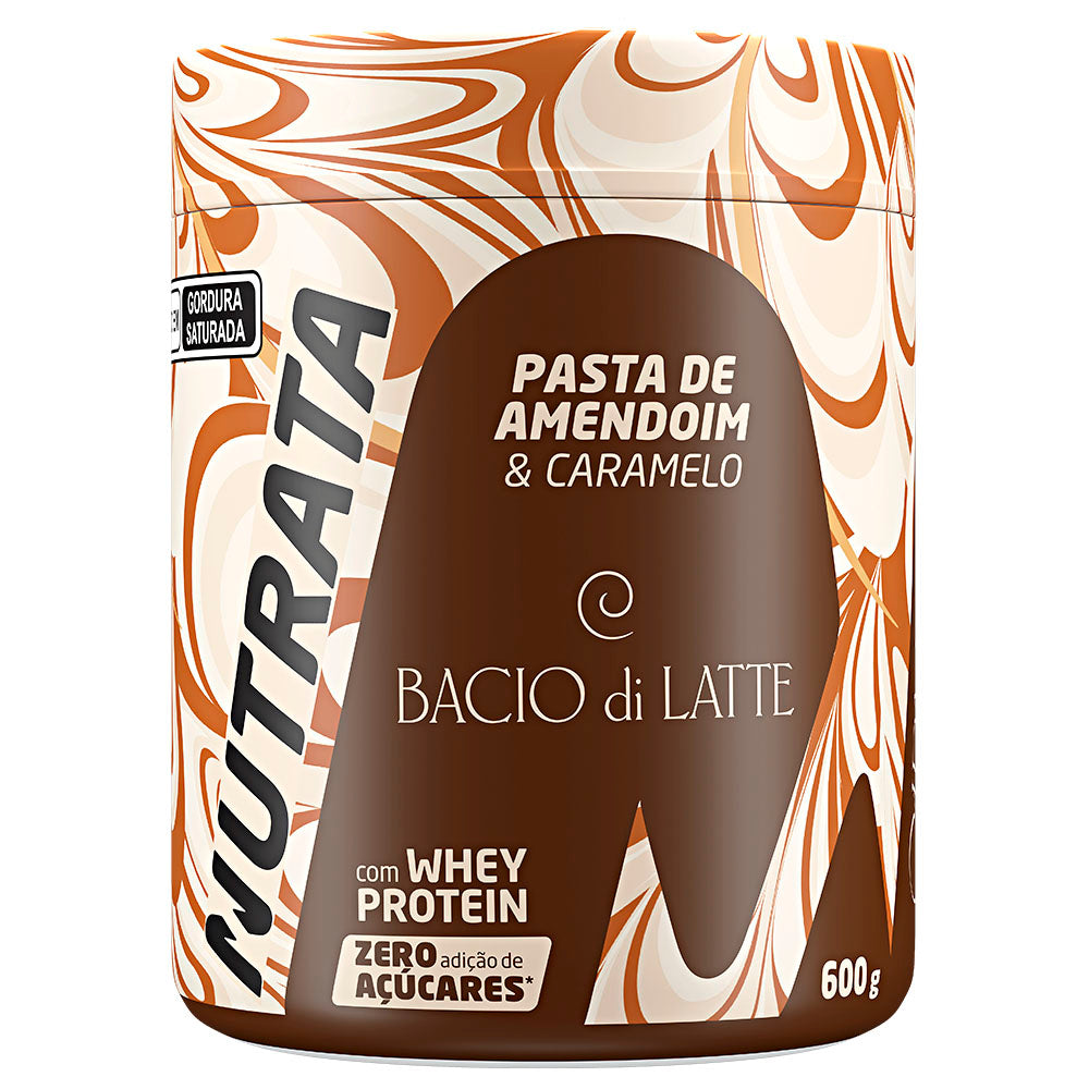 Pasta Amendoim Bacio Di Latte Caramelo Salgado 600g - Nutrata