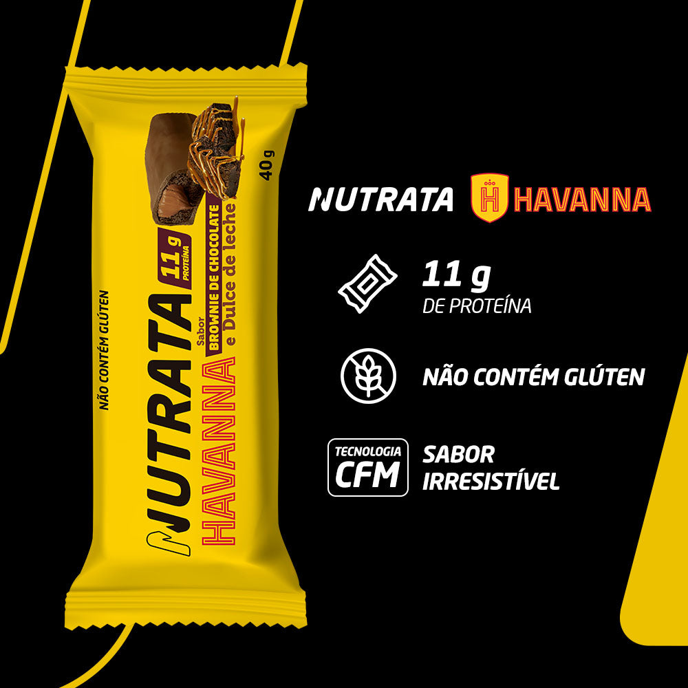 Display C/ 12 Barras Brownie de Chocolate com Dulce de Leche 40g - Nutrata