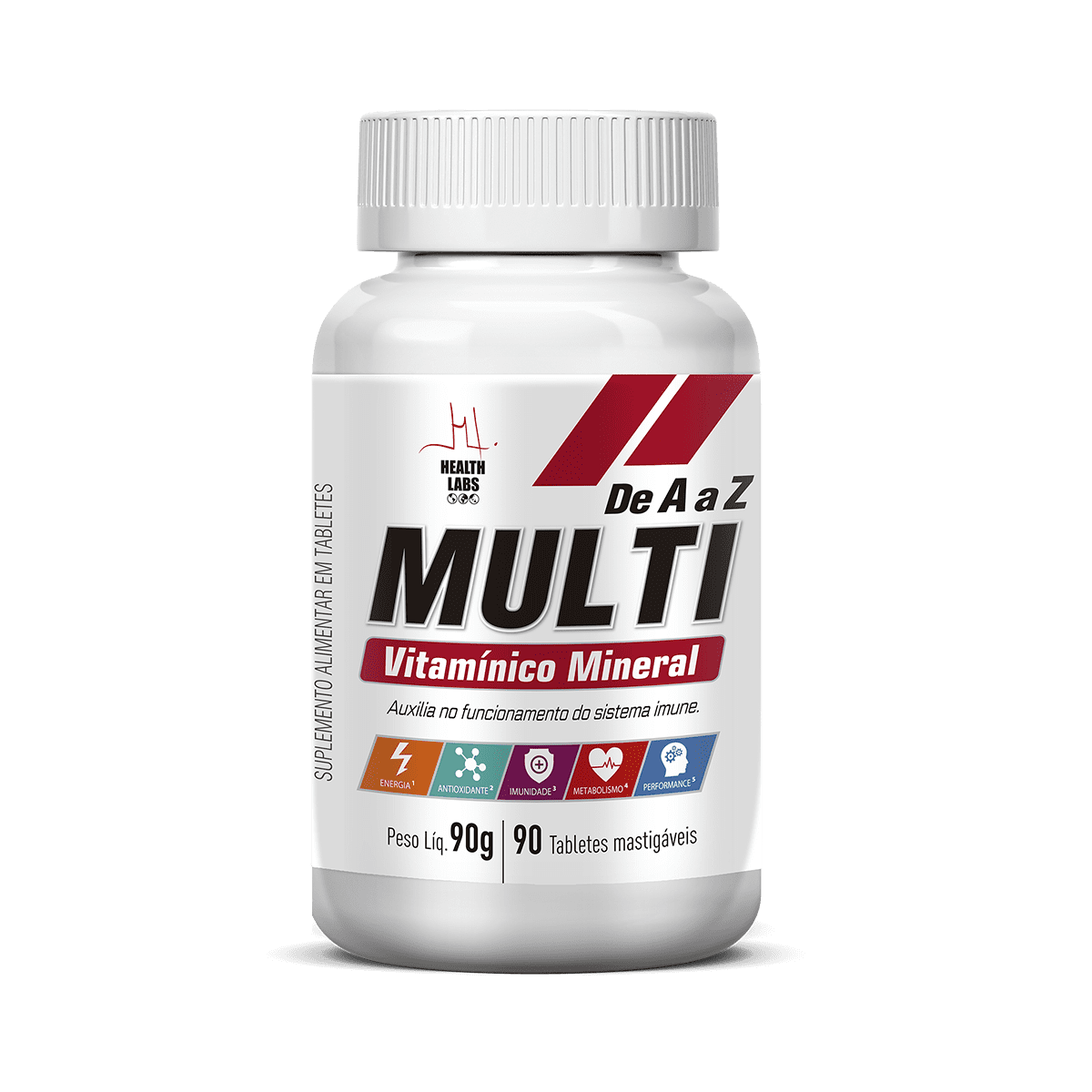 Multi Vitamínico de A-Z 90 Tabs - Health Labs