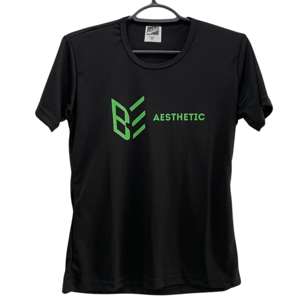 Camiseta Dry-Fit Preta V3 - Be Aesthetic