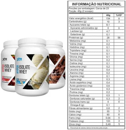 Hyper Isolate Whey 900g (Zero Lactose) - XTR