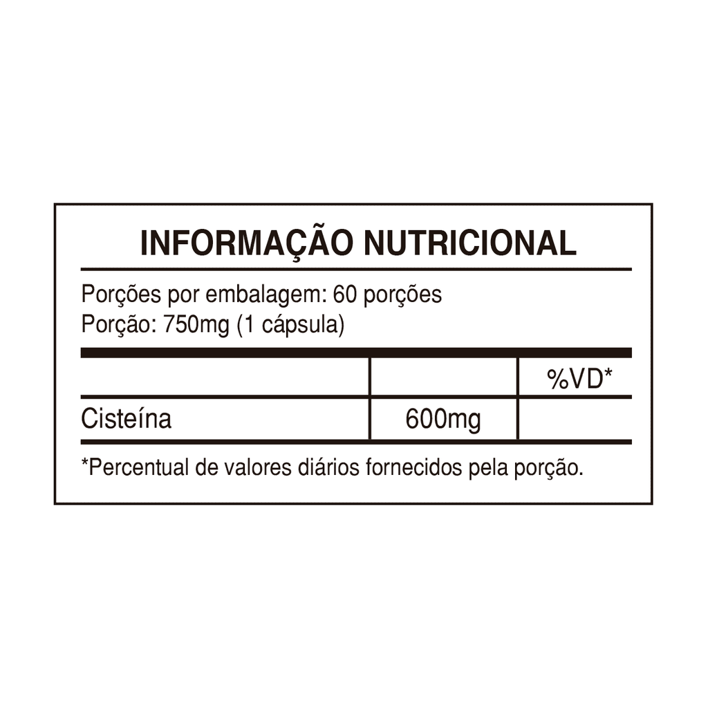 NAC Acetilcisteina 600mg 60 Caps - Health Labs