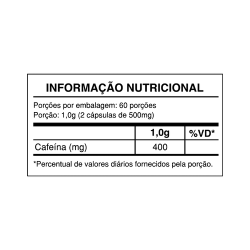 Cafeína 120 Caps - Health Labs