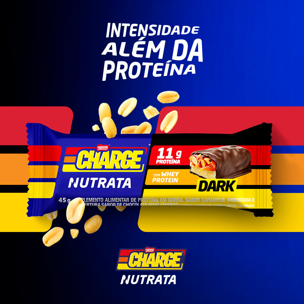 Display c/ 12 Barras Charge Dark Nestlé 45g - Nutrata