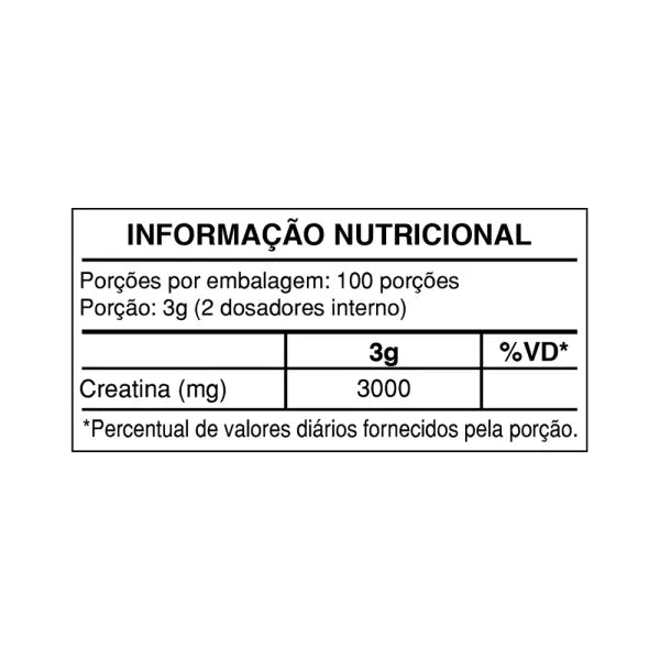Creatina 300g 100% Pura Monohidratada - Health Labs