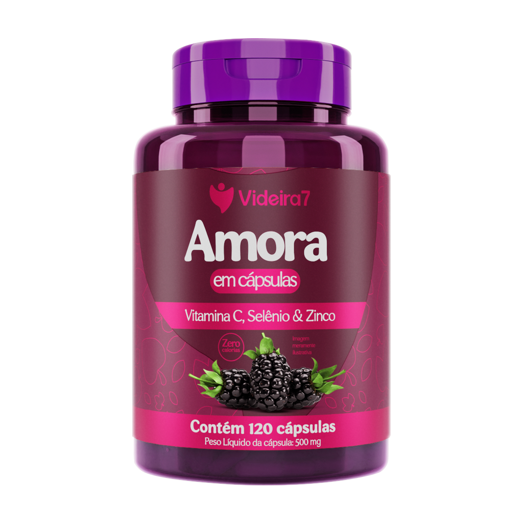 Amora C/ Vit. e Min. 500mg 120 Caps - Videira 7