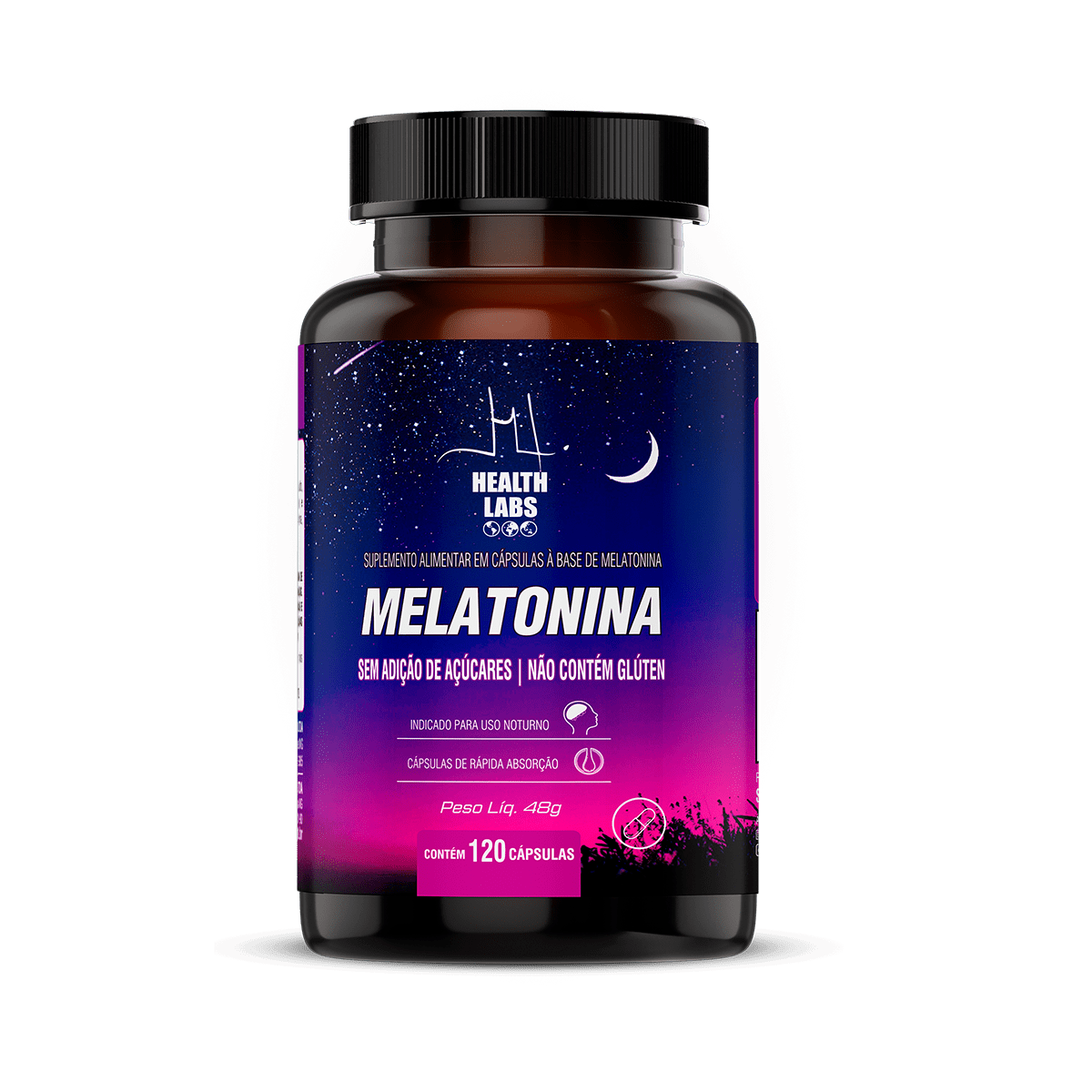 Melatonina 120 Caps - Health Labs