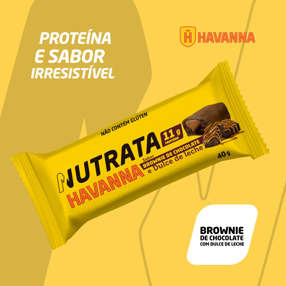Display C/ 12 Barras Brownie de Chocolate com Dulce de Leche 40g - Nutrata