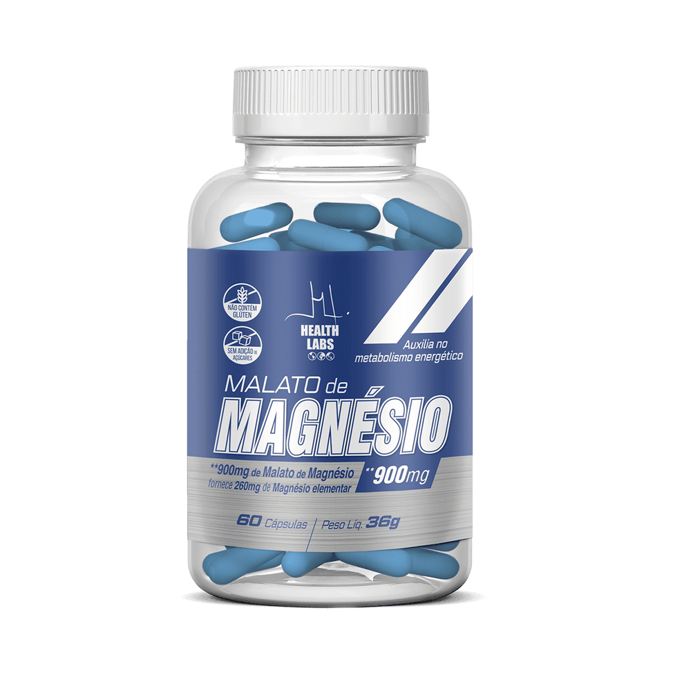 Malato de Magnesio 60 Caps - Health Labs